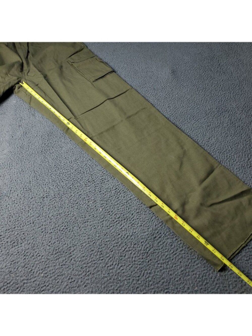 Boulder Creek Cargo Pants Mens 48 x 38 Big Tall Green Chino Khaki Y2K Cotton - Picture 8 of 9